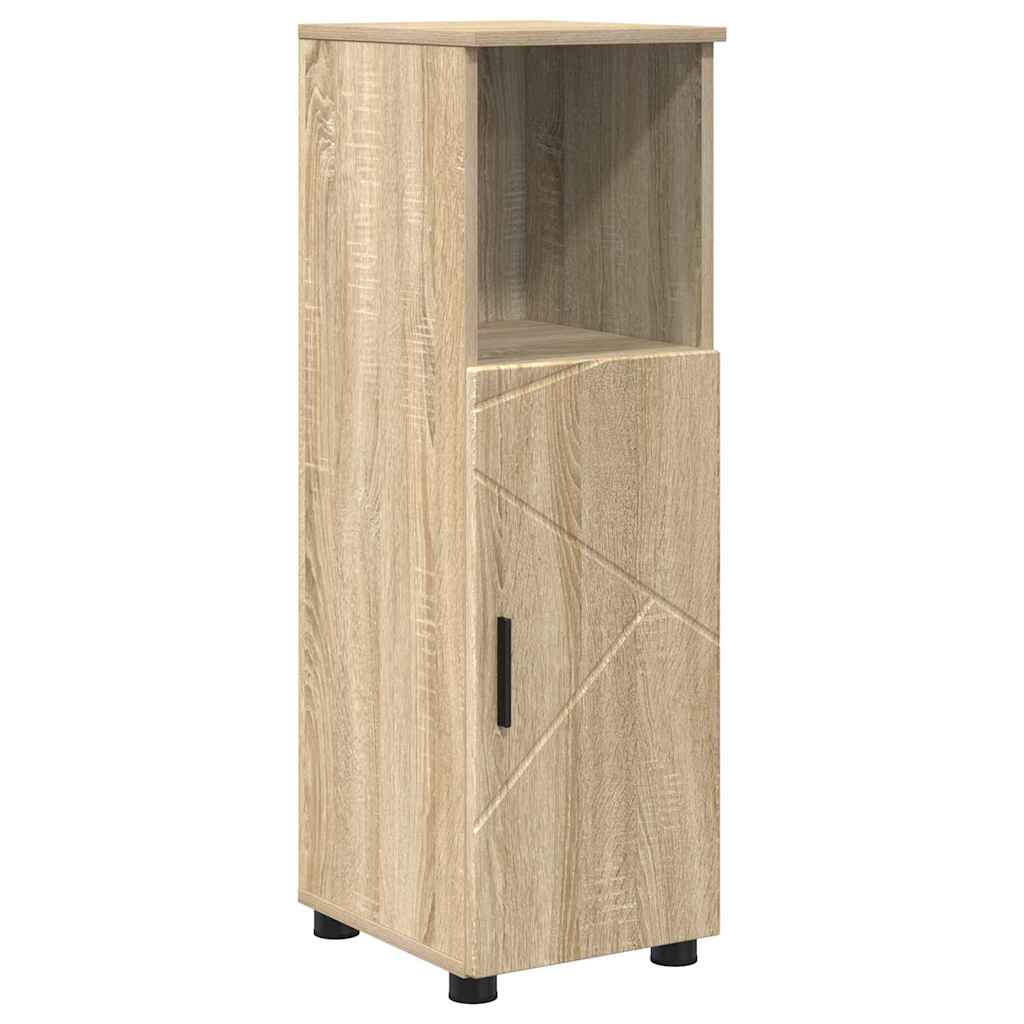 Badezimmerschrank mit Speicher Sonoma-Eiche 30 x 35 x 95 cm