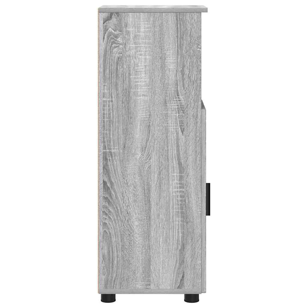 Badezimmerschrank mit Speicher Graues Sonoma 30 x 35 x 95 cm