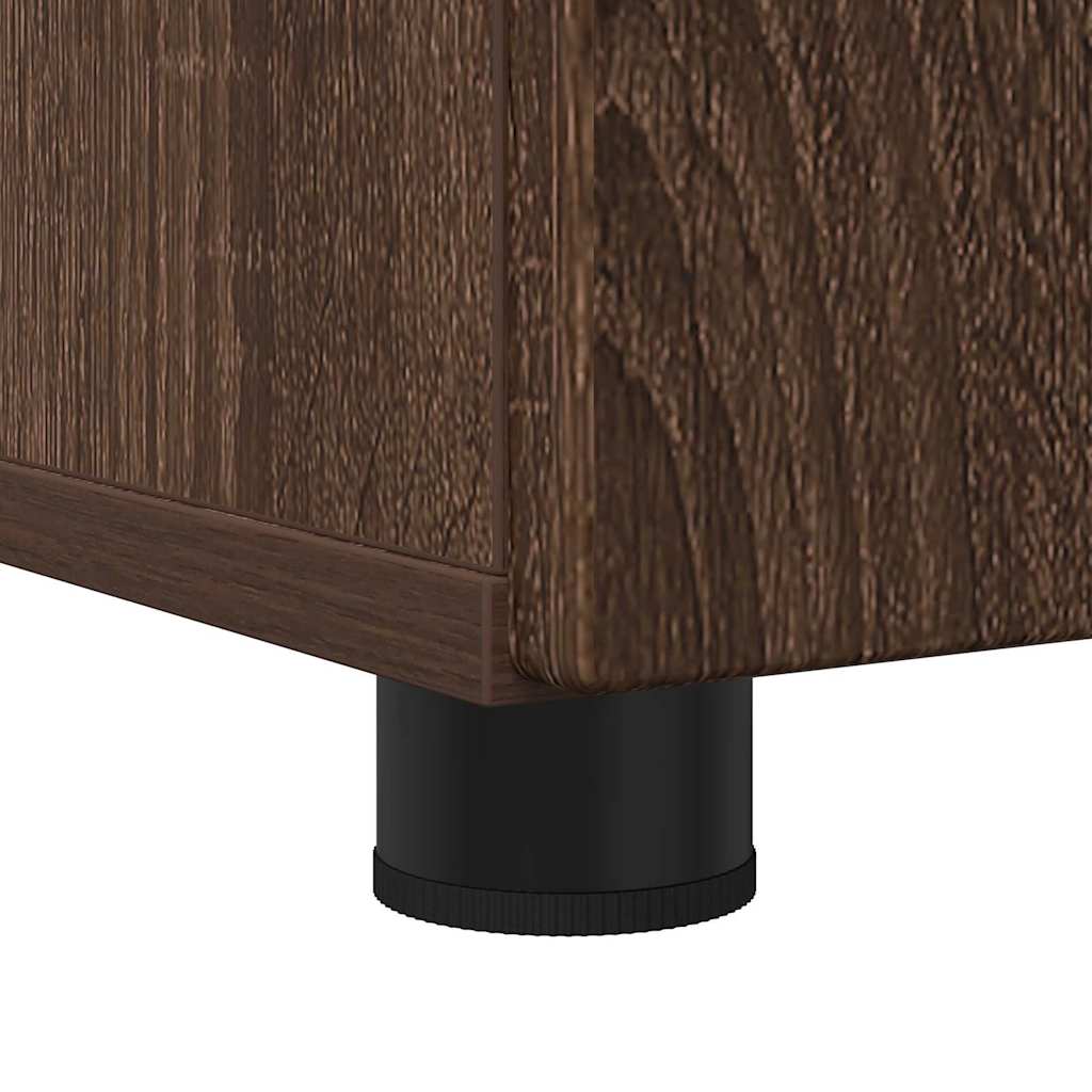 Badezimmerschrank mit Tür Braun Eichen-Optik 30 x 35 x 95 cm