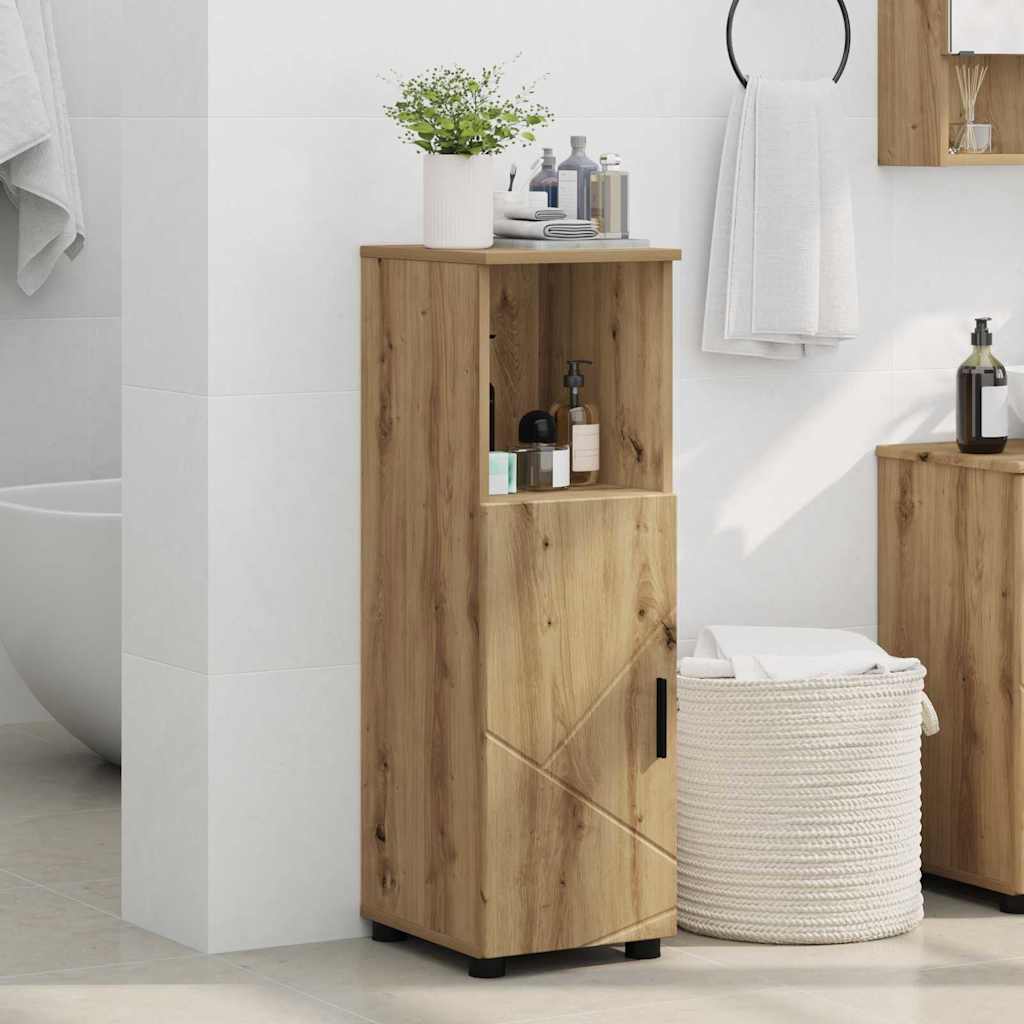 Badezimmerschrank mit Speicher Artisan-Eiche 30 x 35 x 95 cm