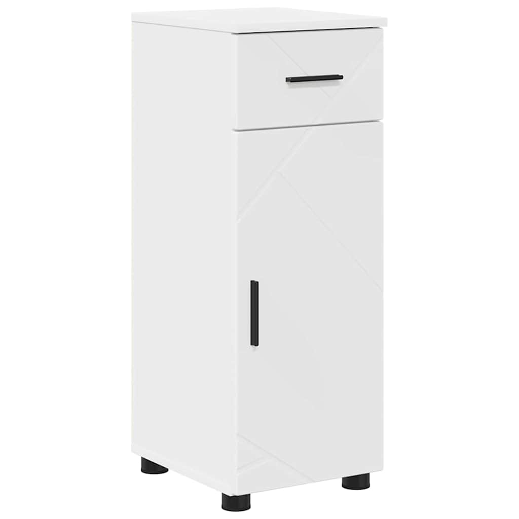 Badezimmerschrank Weiß 30 x 35 x 80 cm Holzwerkstoff & Metall