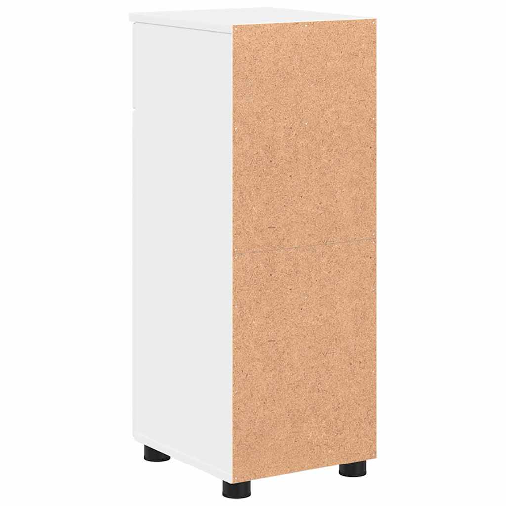 Badezimmerschrank Weiß 30 x 35 x 80 cm Holzwerkstoff & Metall