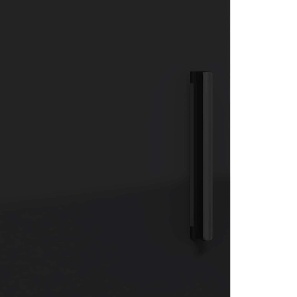 Badezimmerschrank mit Schubladen Schwarz 30 x 35 x 80 cm