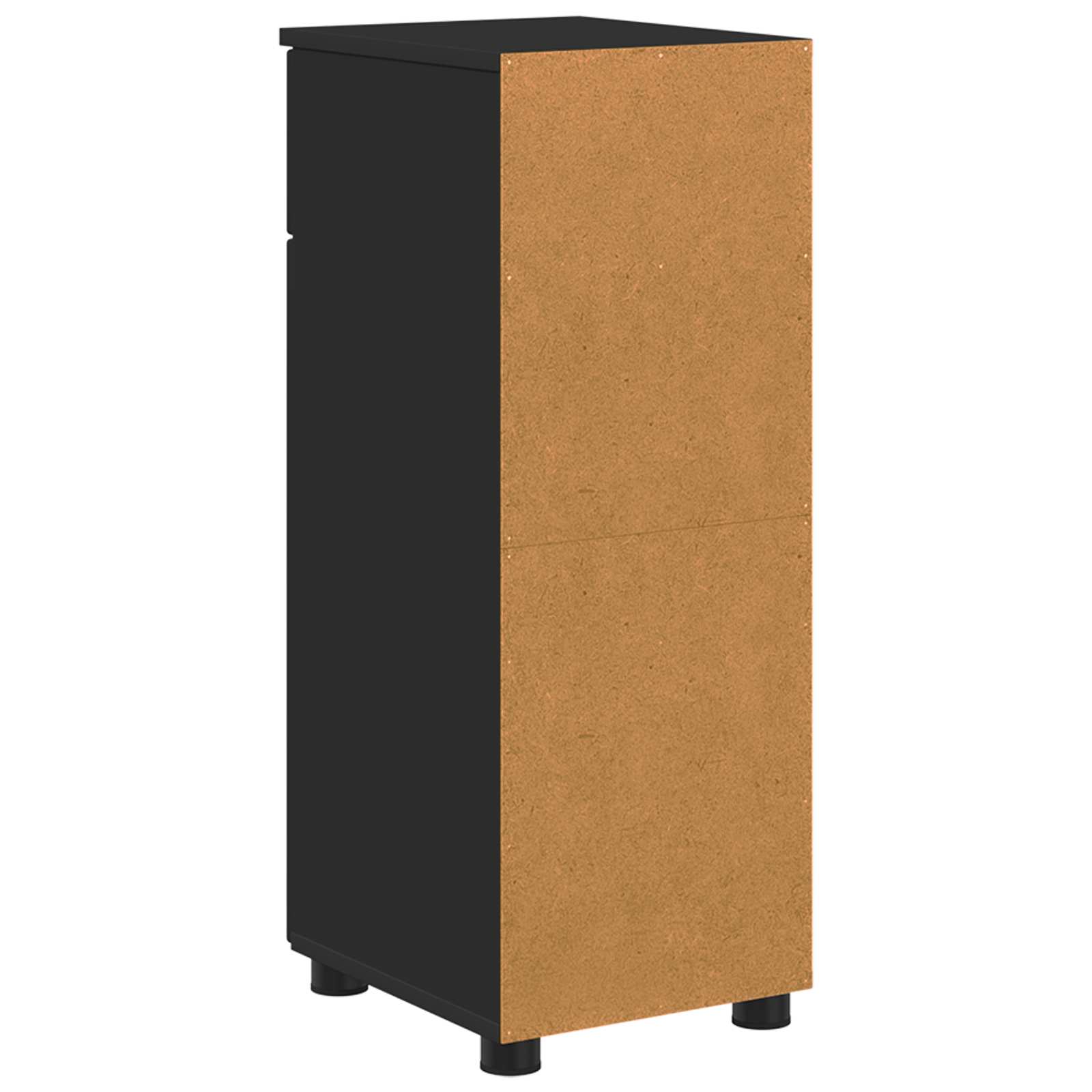 Badezimmerschrank mit Schubladen Schwarz 30 x 35 x 80 cm