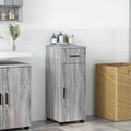 Badezimmerschrank mit Schubladen Graues Sonoma 30 x 35 x 80 cm