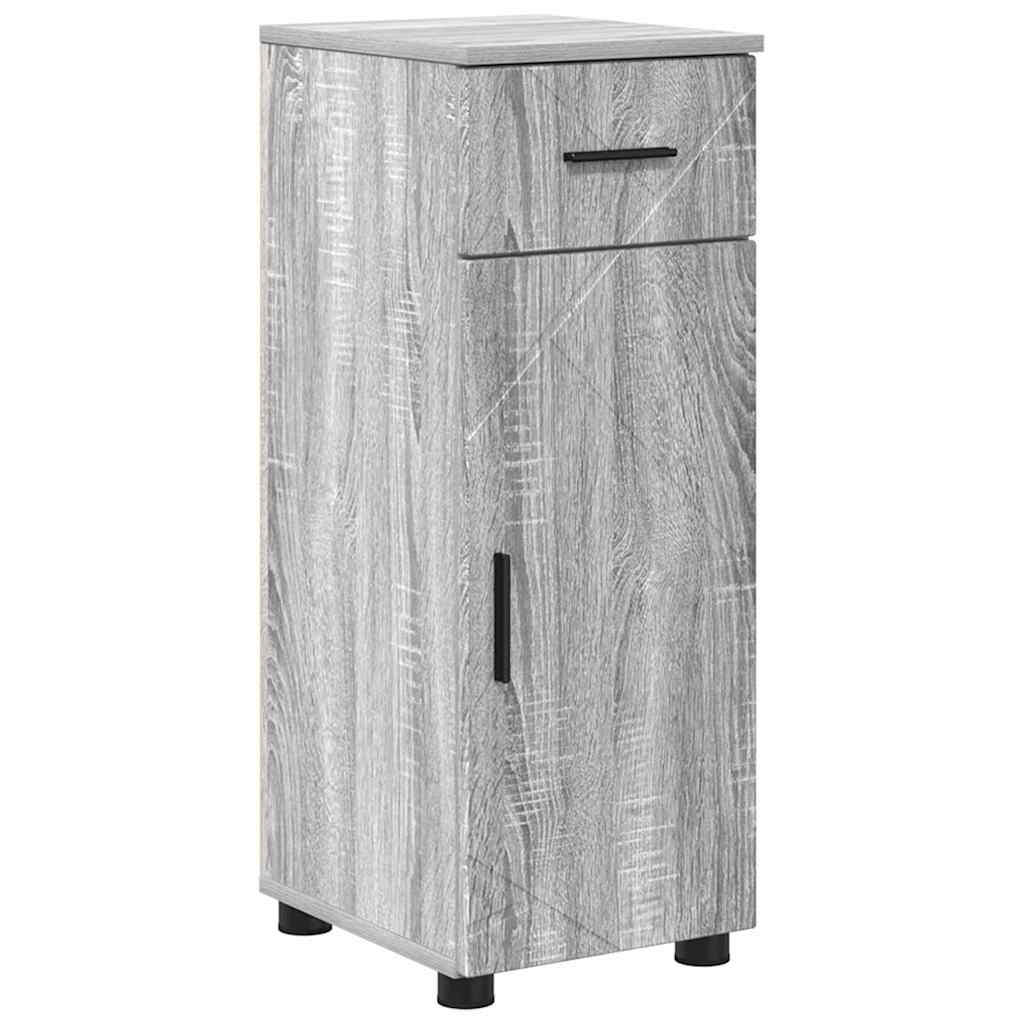 Badezimmerschrank mit Schubladen Graues Sonoma 30 x 35 x 80 cm