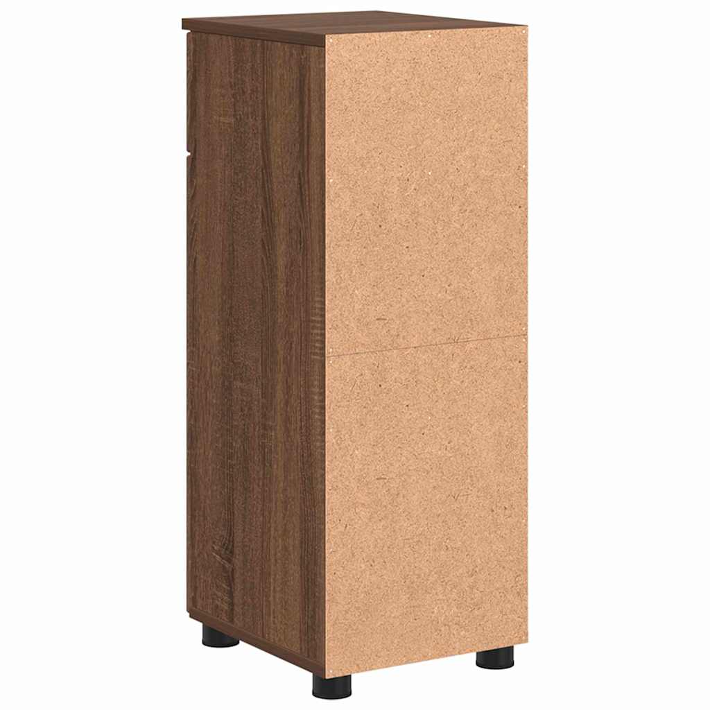 Badezimmerschrank mit Tür Braun Eichen-Optik 30 x 35 x 80 cm
