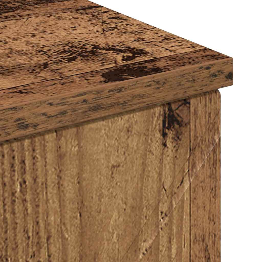 Badezimmerschrank mit Schubladen Altholz 30 x 35 x 80 cm