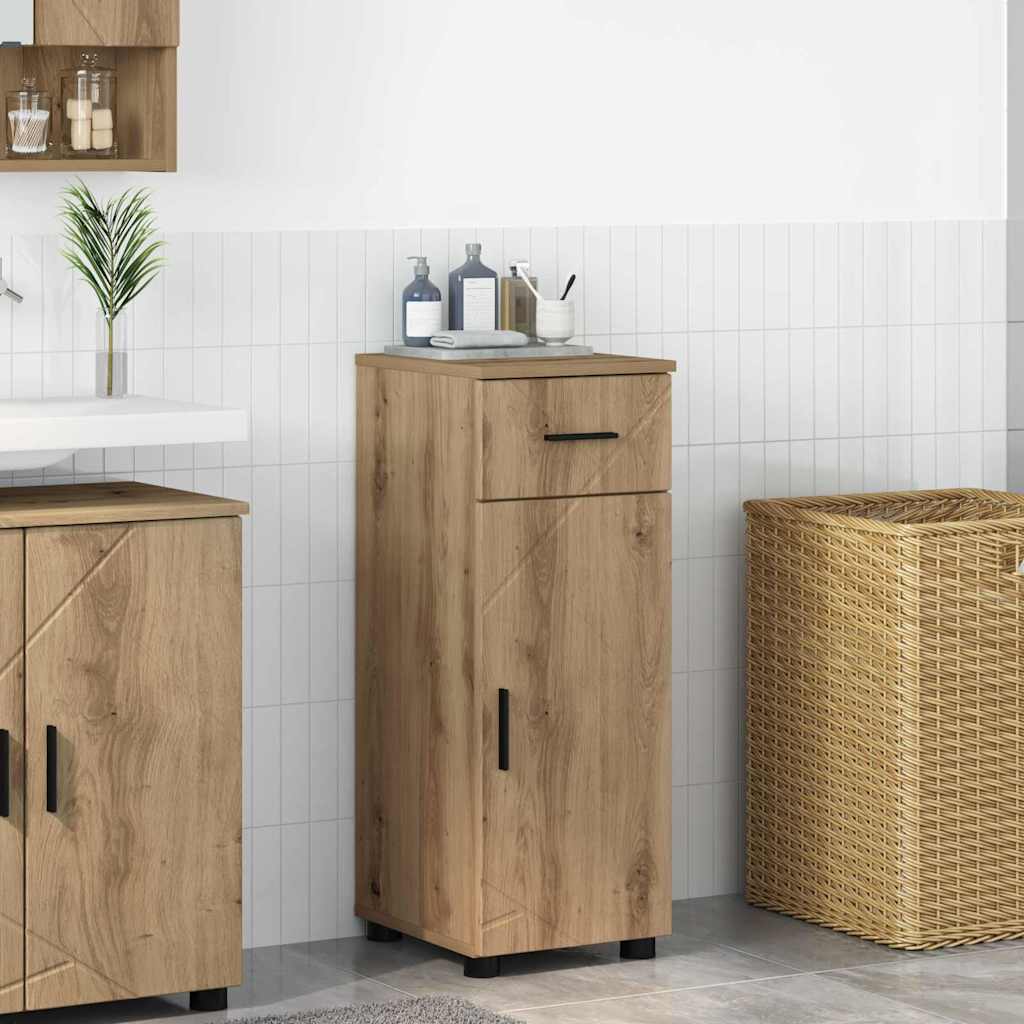 Badezimmerschrank mit Schubladen Artisan-Eiche 30 x 35 x 80 cm
