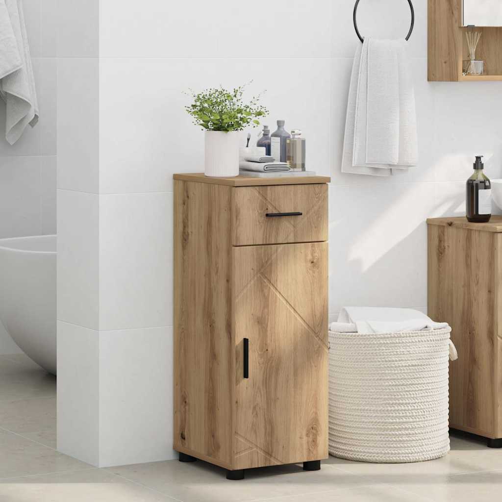 Badezimmerschrank mit Schubladen Artisan-Eiche 30 x 35 x 80 cm