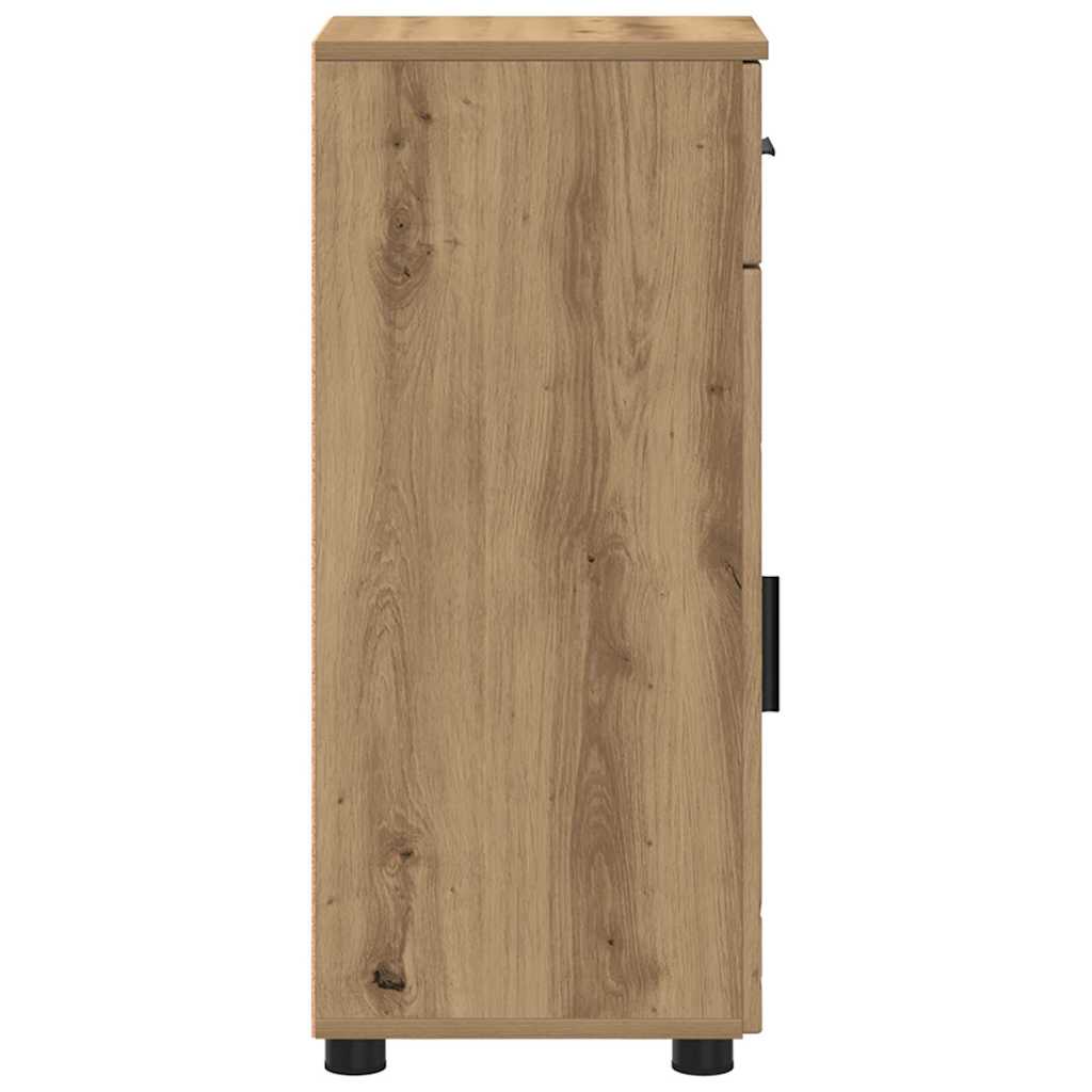 Badezimmerschrank mit Schubladen Artisan-Eiche 30 x 35 x 80 cm