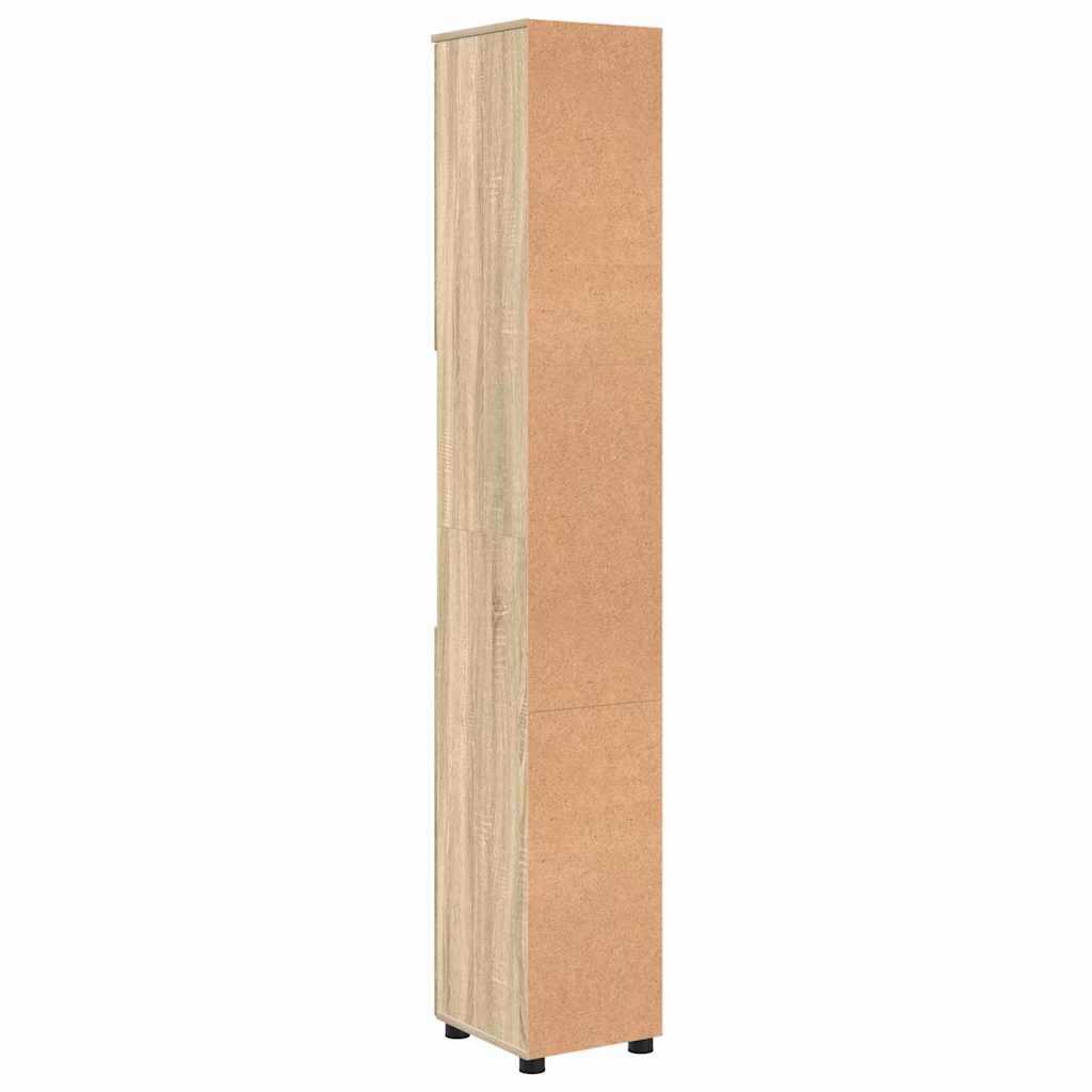 Badezimmerschrank mit Speicher Sonoma-Eiche 30 x 35 x 192 cm