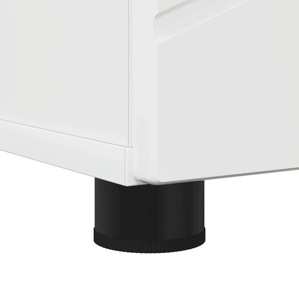Badezimmerschrank mit Speicher Hochglanz Weiß 30 x 35 x 192 cm