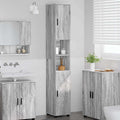 Badezimmerschrank mit Speicher Graues Sonoma 30 x 35 x 192 cm