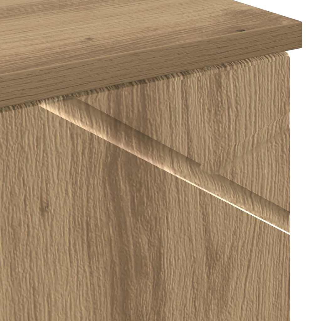 Badezimmerschrank mit Speicher Artisan-Eiche 30 x 35 x 192 cm