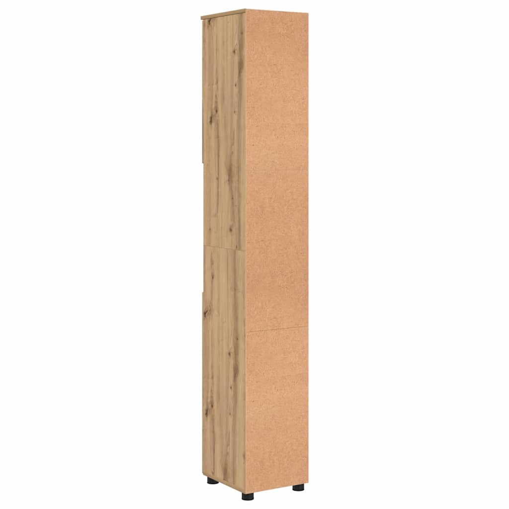 Badezimmerschrank mit Speicher Artisan-Eiche 30 x 35 x 192 cm
