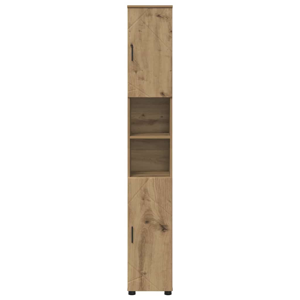 Badezimmerschrank mit Speicher Artisan-Eiche 30 x 35 x 192 cm