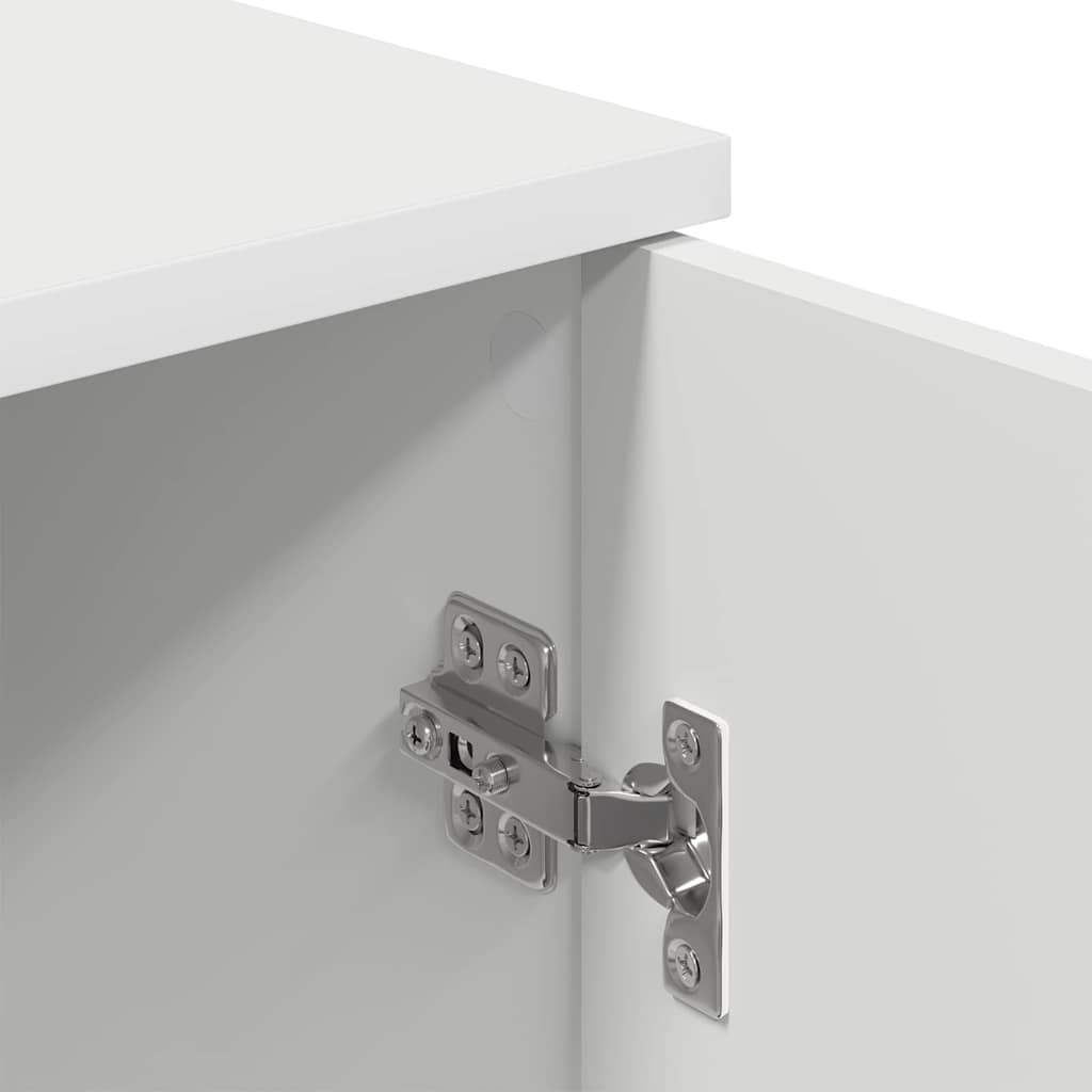 Badezimmerschrank Weiß 30 x 31,5 x 61 cm Holzwerkstoff & Metall