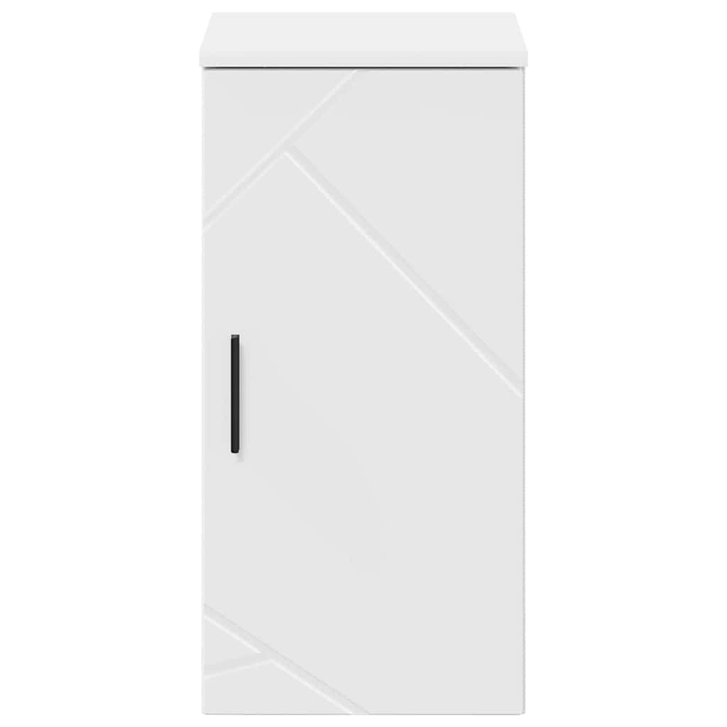 Badezimmerschrank Weiß 30 x 31,5 x 61 cm Holzwerkstoff & Metall