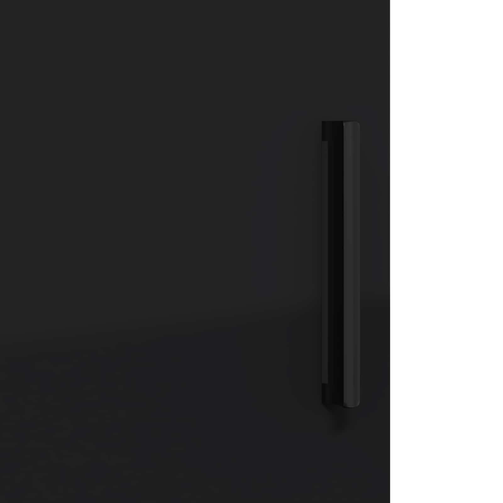 Badezimmerschrank Wandmontiert Schwarz 30 x 31,5 x 61 cm