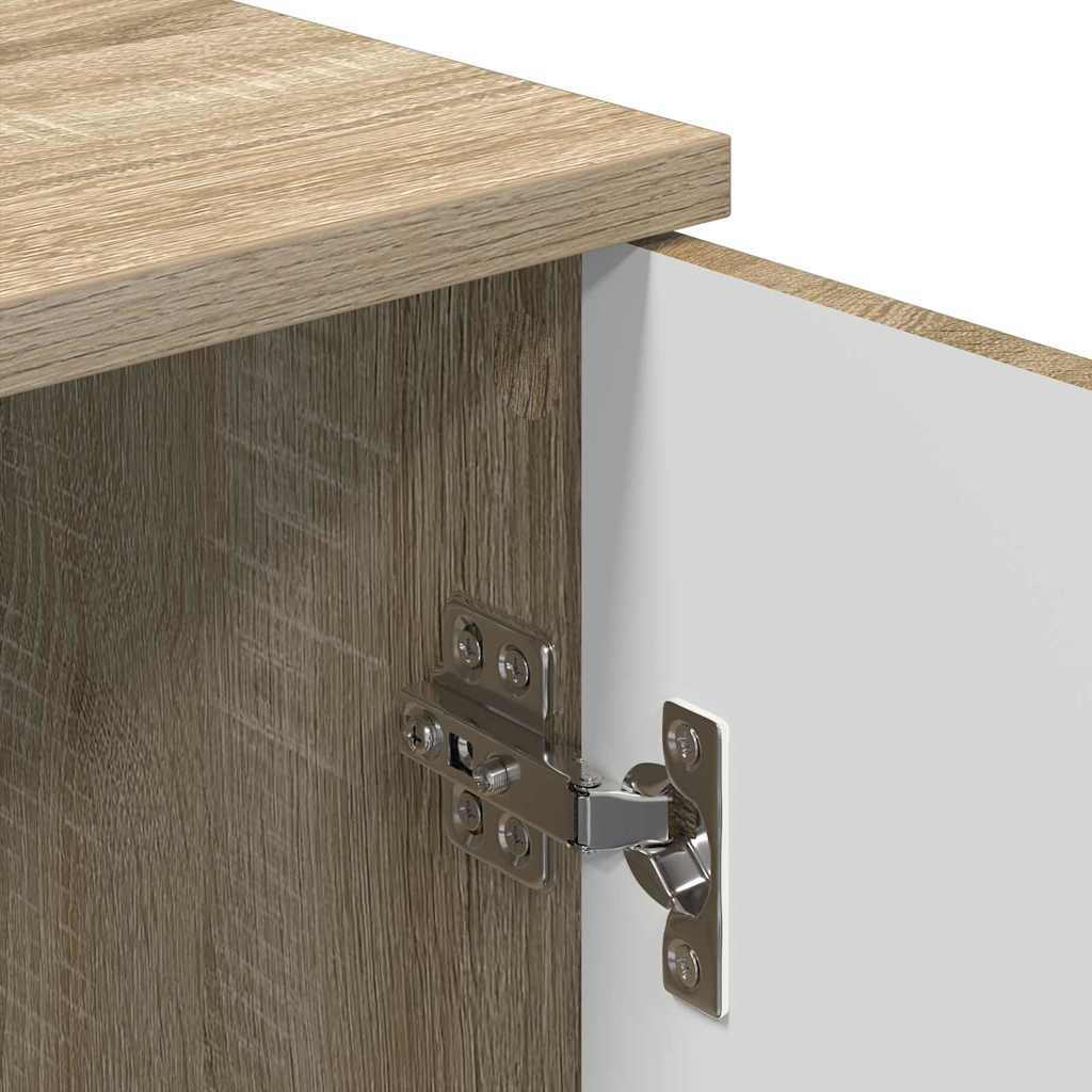 Badezimmerschrank Wandmontiert Sonoma-Eiche 30 x 31,5 x 61 cm