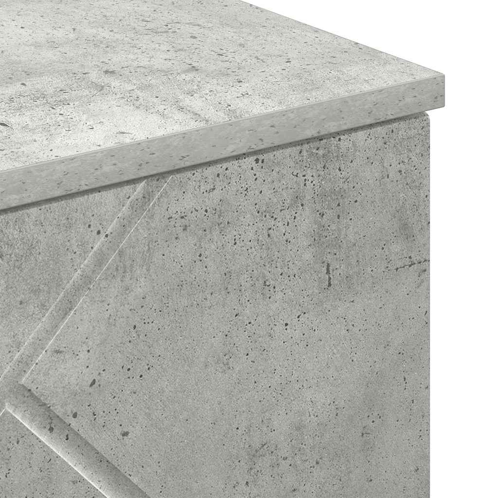 Badezimmerschrank Wandmontiert Beton Grau 30 x 31,5 x 61 cm