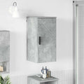 Badezimmerschrank Wandmontiert Beton Grau 30 x 31,5 x 61 cm