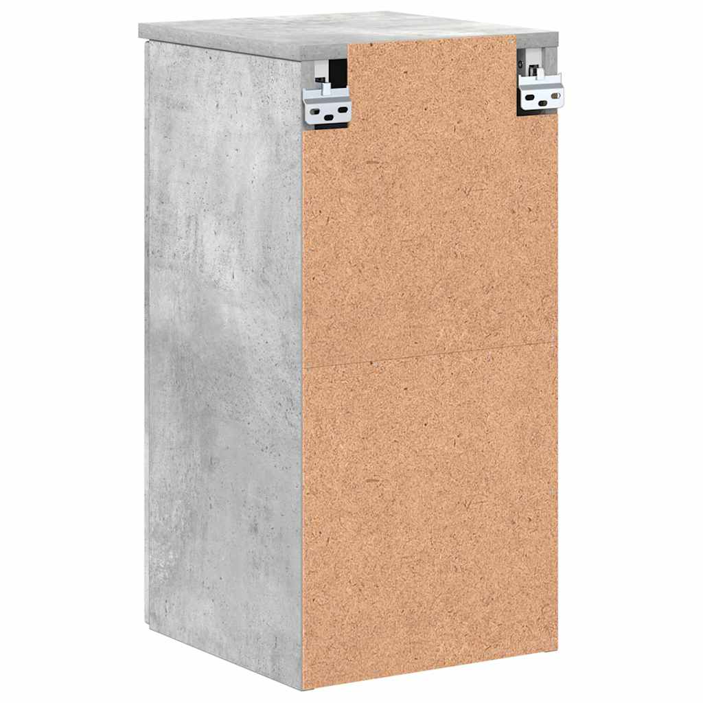 Badezimmerschrank Wandmontiert Beton Grau 30 x 31,5 x 61 cm