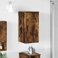 Badezimmerschrank mit Tür Geräucherte Eiche 30 x 31,5 x 61 cm