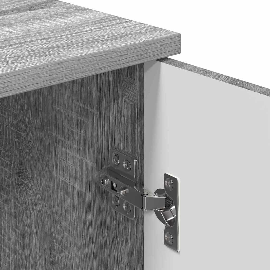 Badezimmerschrank Wandmontiert Graues Sonoma 30 x 31,5 x 61 cm