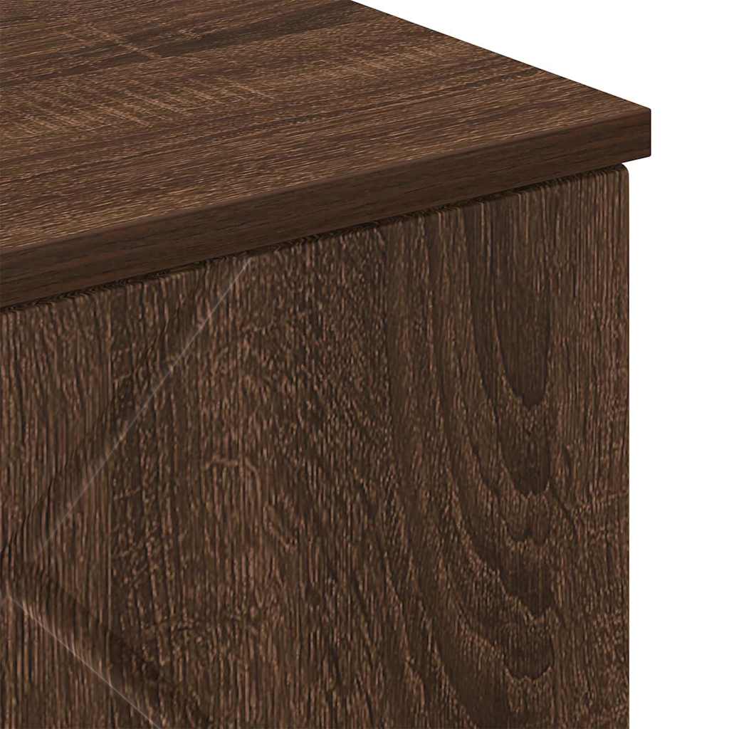 Badezimmerschrank mit Tür Braun Eichen-Optik 30 x 31,5 x 61 cm