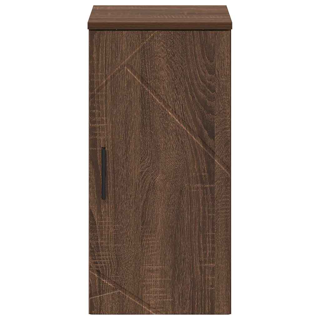 Badezimmerschrank mit Tür Braun Eichen-Optik 30 x 31,5 x 61 cm