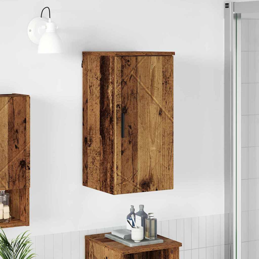 Badezimmerschrank Wandmontiert Altholz 30 x 31,5 x 61 cm