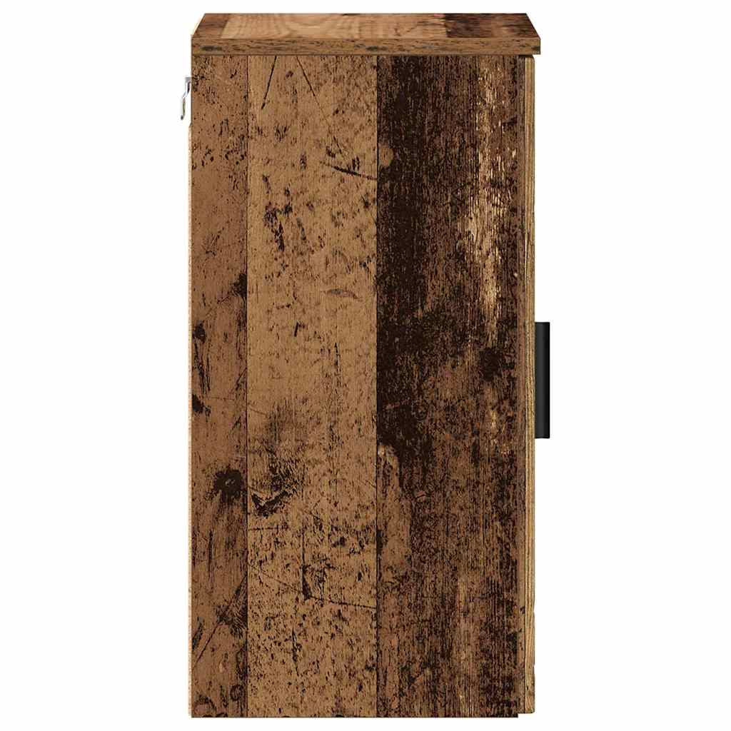 Badezimmerschrank Wandmontiert Altholz 30 x 31,5 x 61 cm