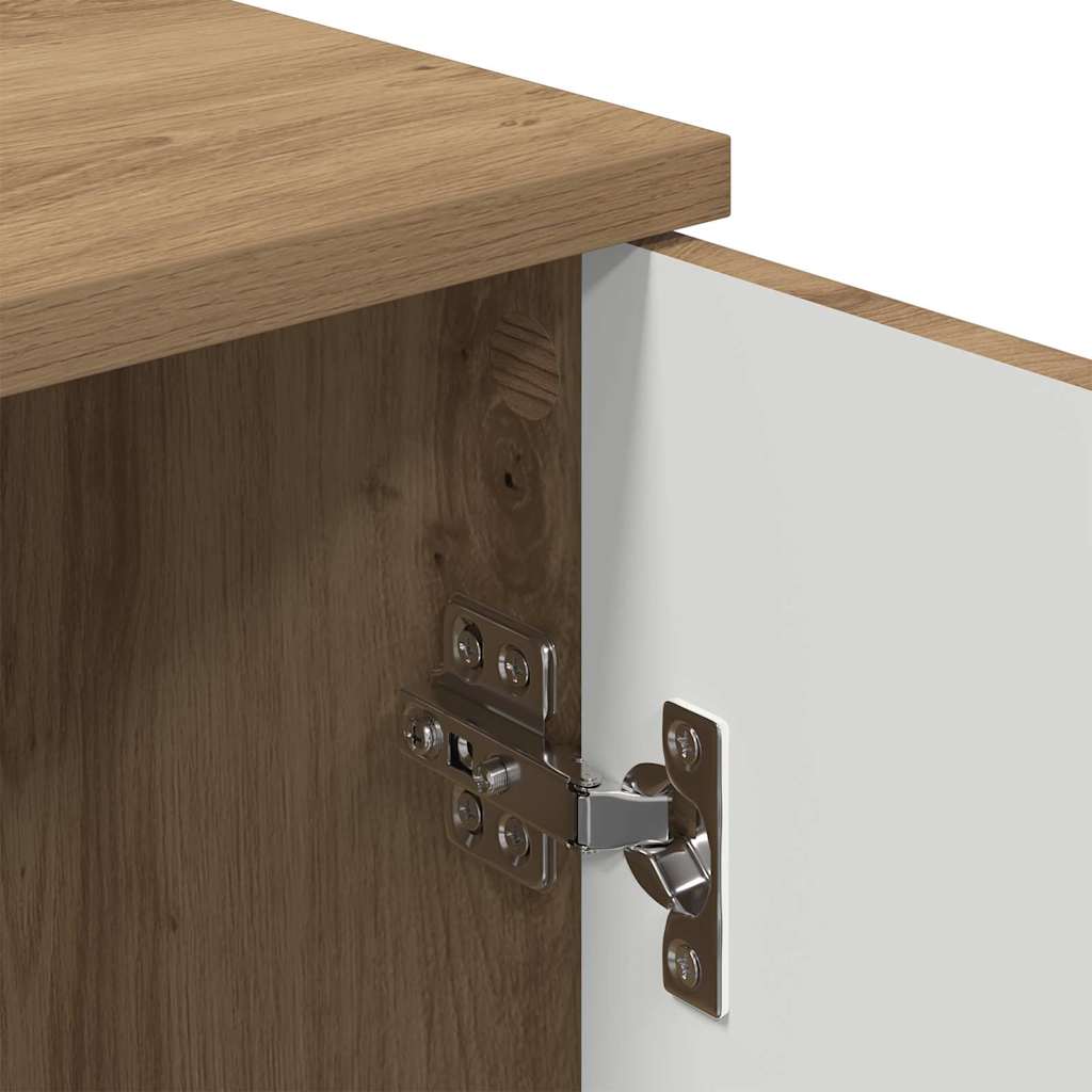 Badezimmerschrank Wandmontiert Artisan-Eiche 30 x 31,5 x 61 cm