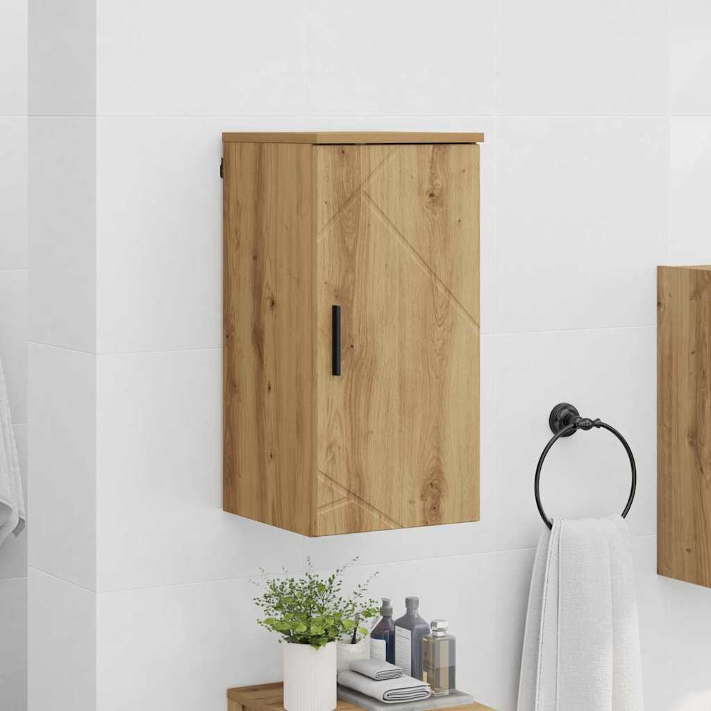 Badezimmerschrank Wandmontiert Artisan-Eiche 30 x 31,5 x 61 cm
