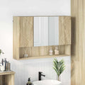 Spiegelschrank Sonoma-Eiche 80 x 17 x 55 cm Holzwerkstoff