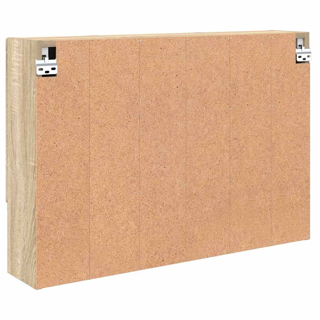 Spiegelschrank Sonoma-Eiche 80 x 17 x 55 cm Holzwerkstoff