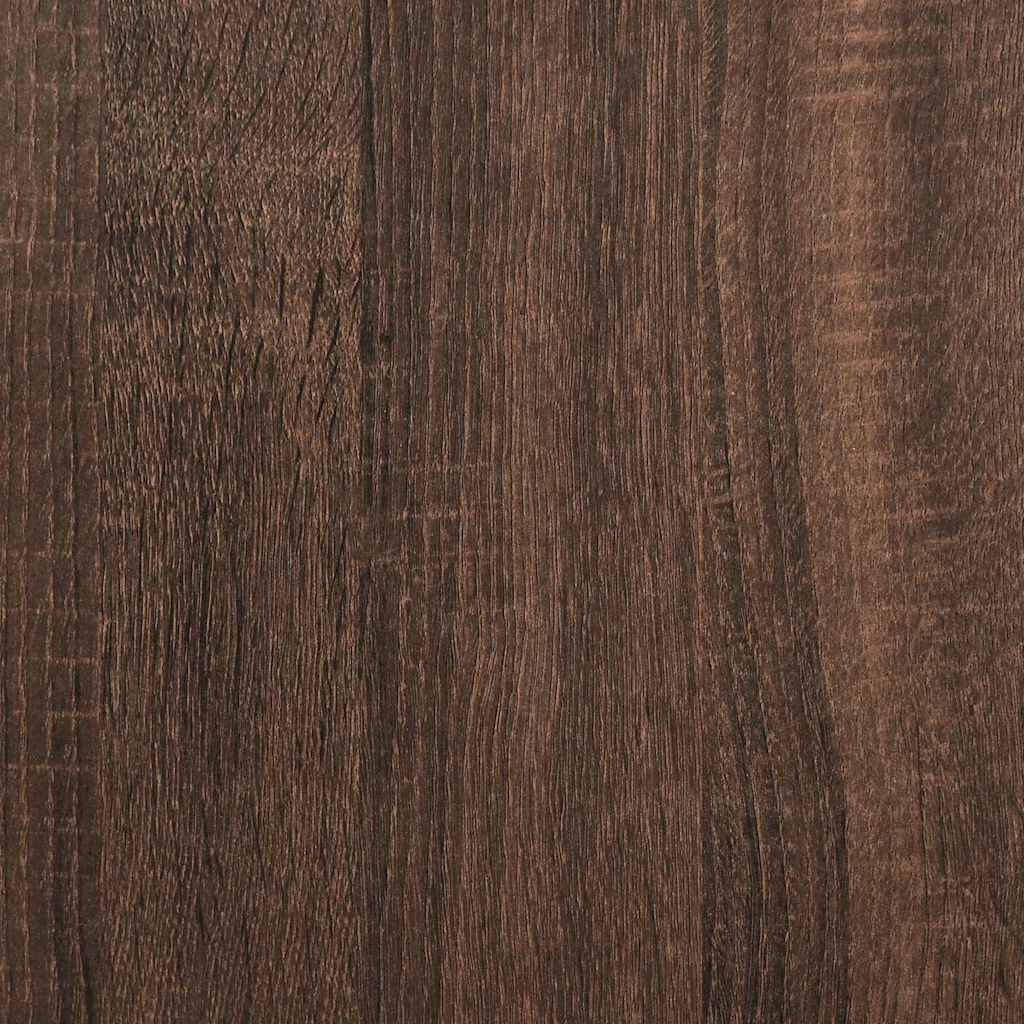 Spiegelschrank Braun Eichen-Optik 80 x 17 x 55 cm Holzwerkstoff