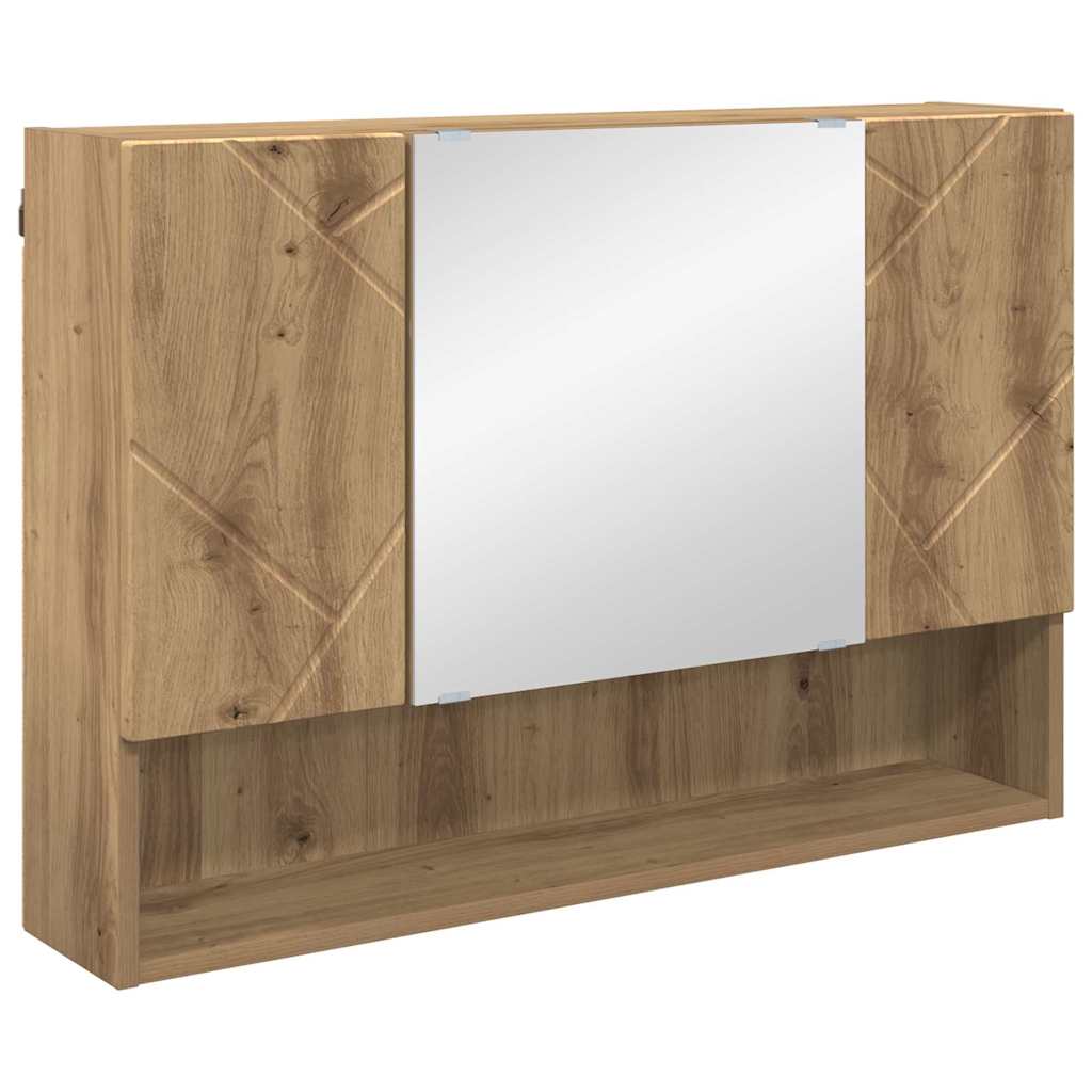 Spiegelschrank Artisan-Eiche 80 x 17 x 55 cm Holzwerkstoff