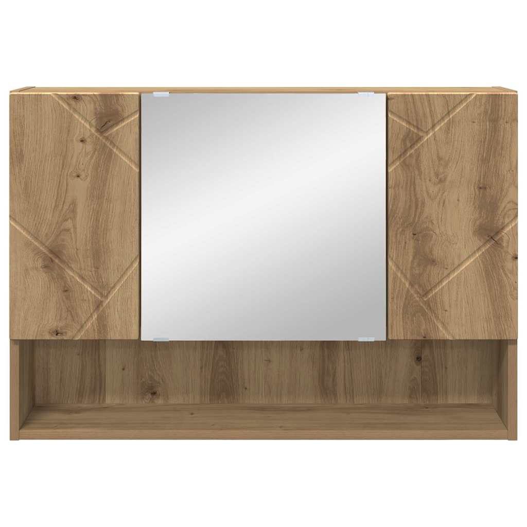 Spiegelschrank Artisan-Eiche 80 x 17 x 55 cm Holzwerkstoff