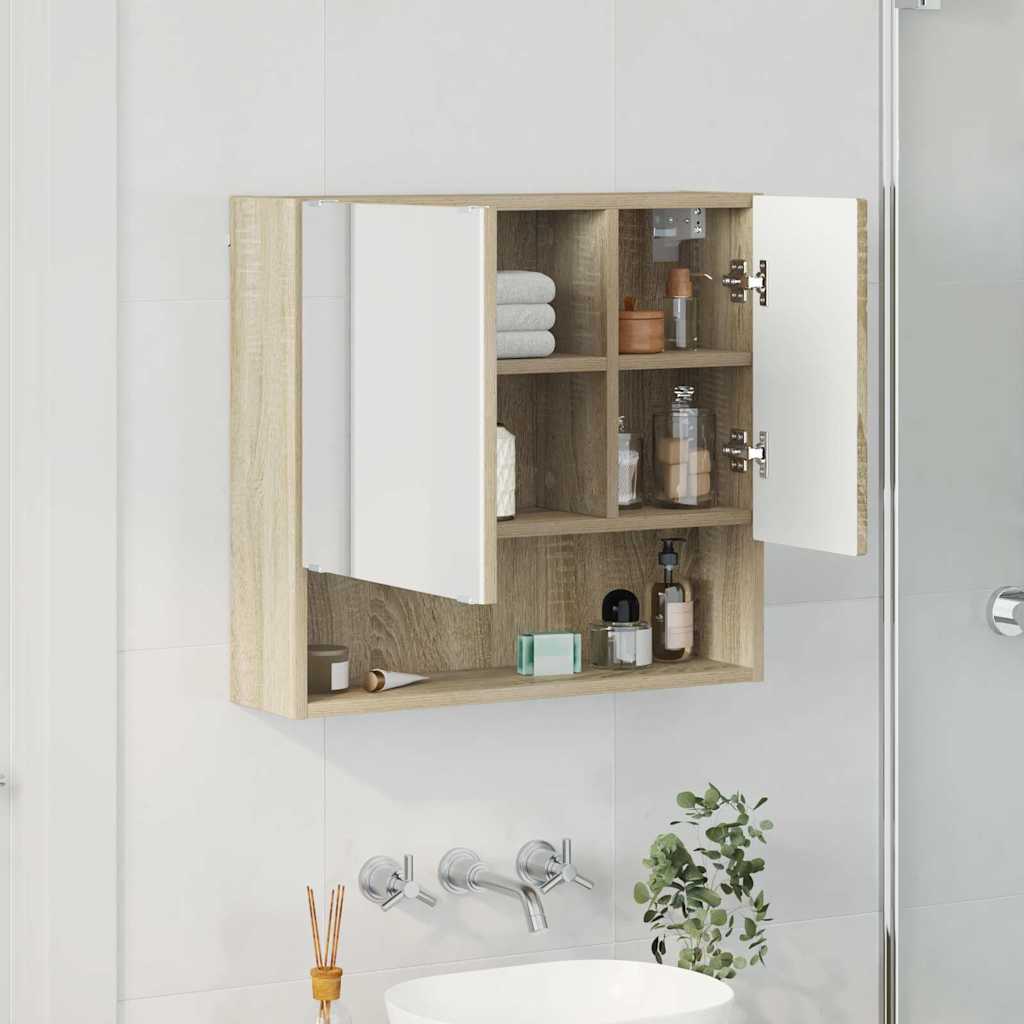Spiegelschrank Sonoma-Eiche 59 x 17 x 55 cm Holzwerkstoff