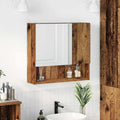 Spiegelschrank mit Tür Altholz 59 x 17 x 55 cm Holzwerkstoff