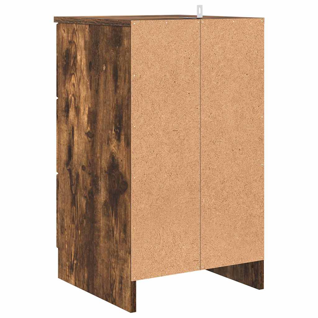 Nachttisch Räuchereiche 38 x 38 x 66 cm Holzwerkstoff