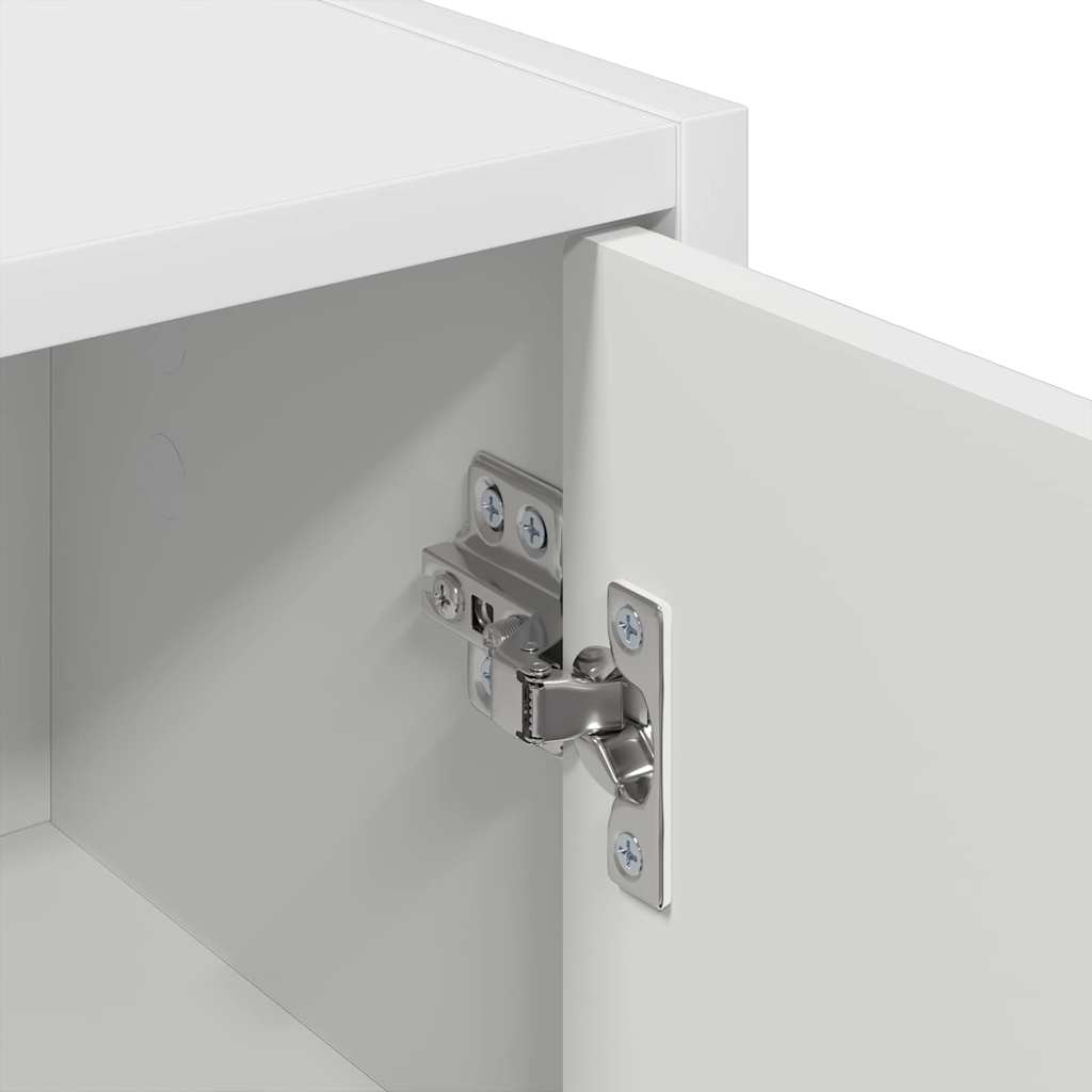 Badezimmerschrank Weiß 39 x 23,5 x 65 cm Holzwerkstoff, Metall