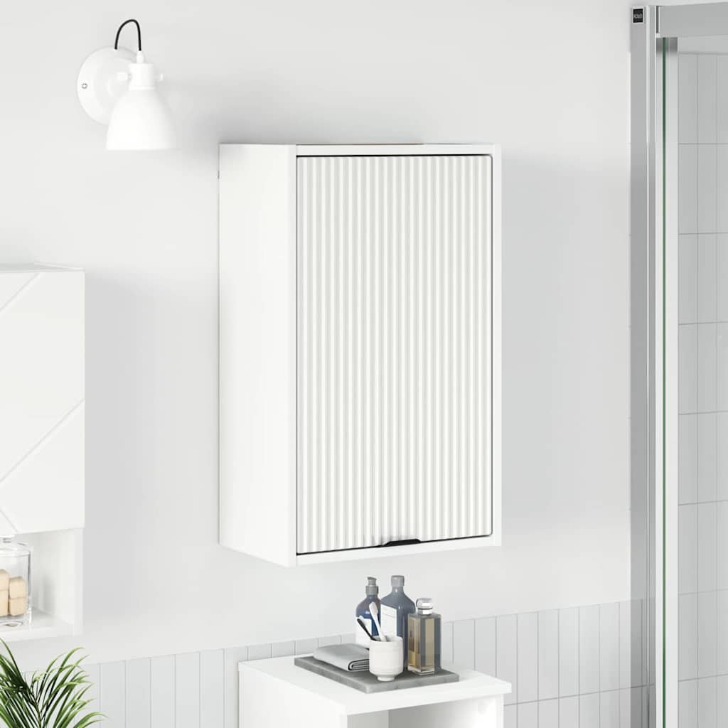 Badezimmerschrank Weiß 39 x 23,5 x 65 cm Holzwerkstoff, Metall