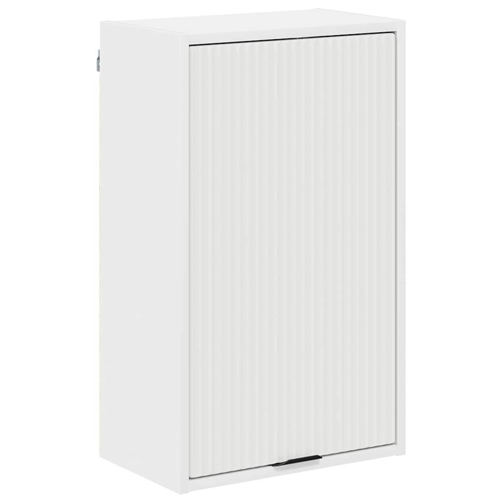 Badezimmerschrank Weiß 39 x 23,5 x 65 cm Holzwerkstoff, Metall
