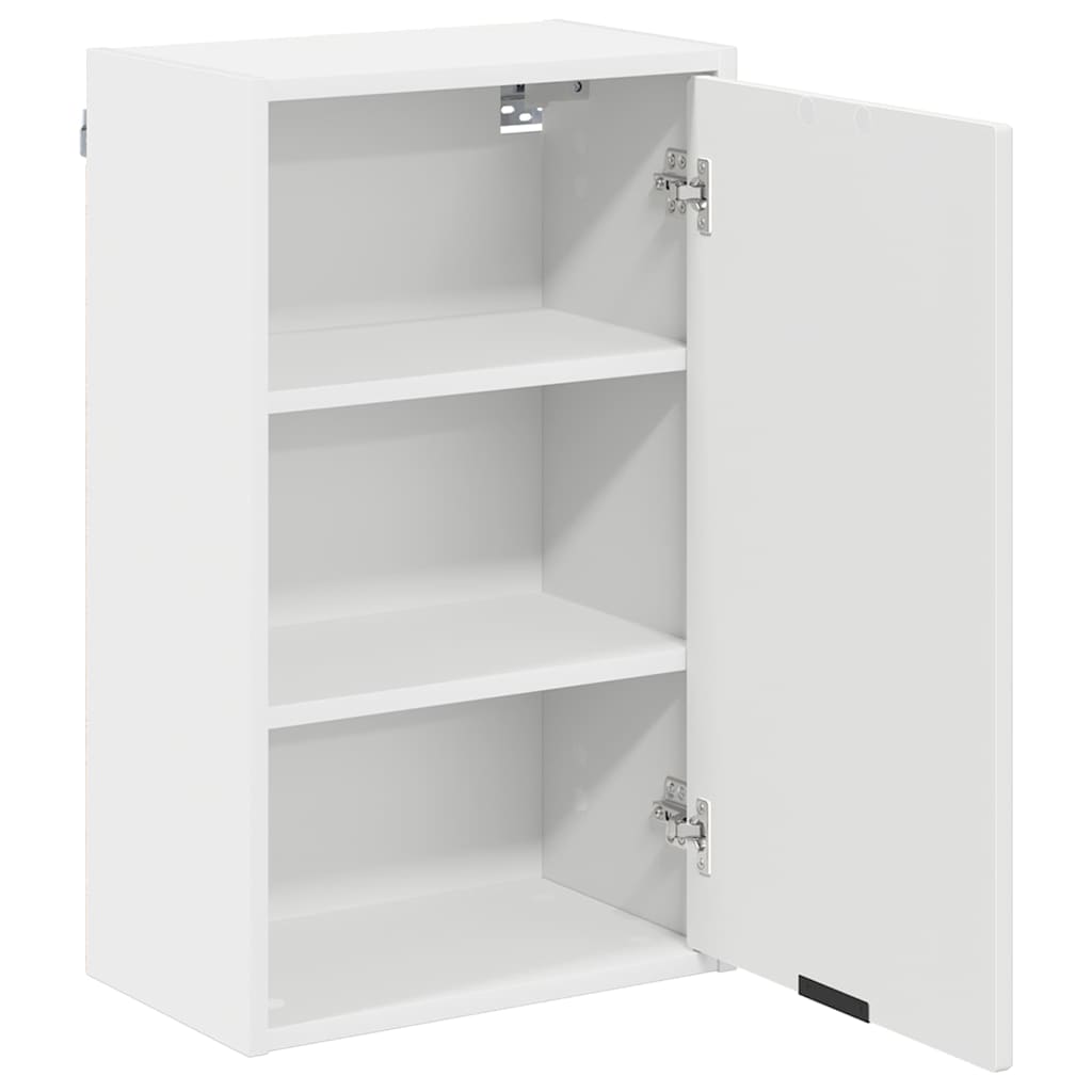 Badezimmerschrank Weiß 39 x 23,5 x 65 cm Holzwerkstoff, Metall
