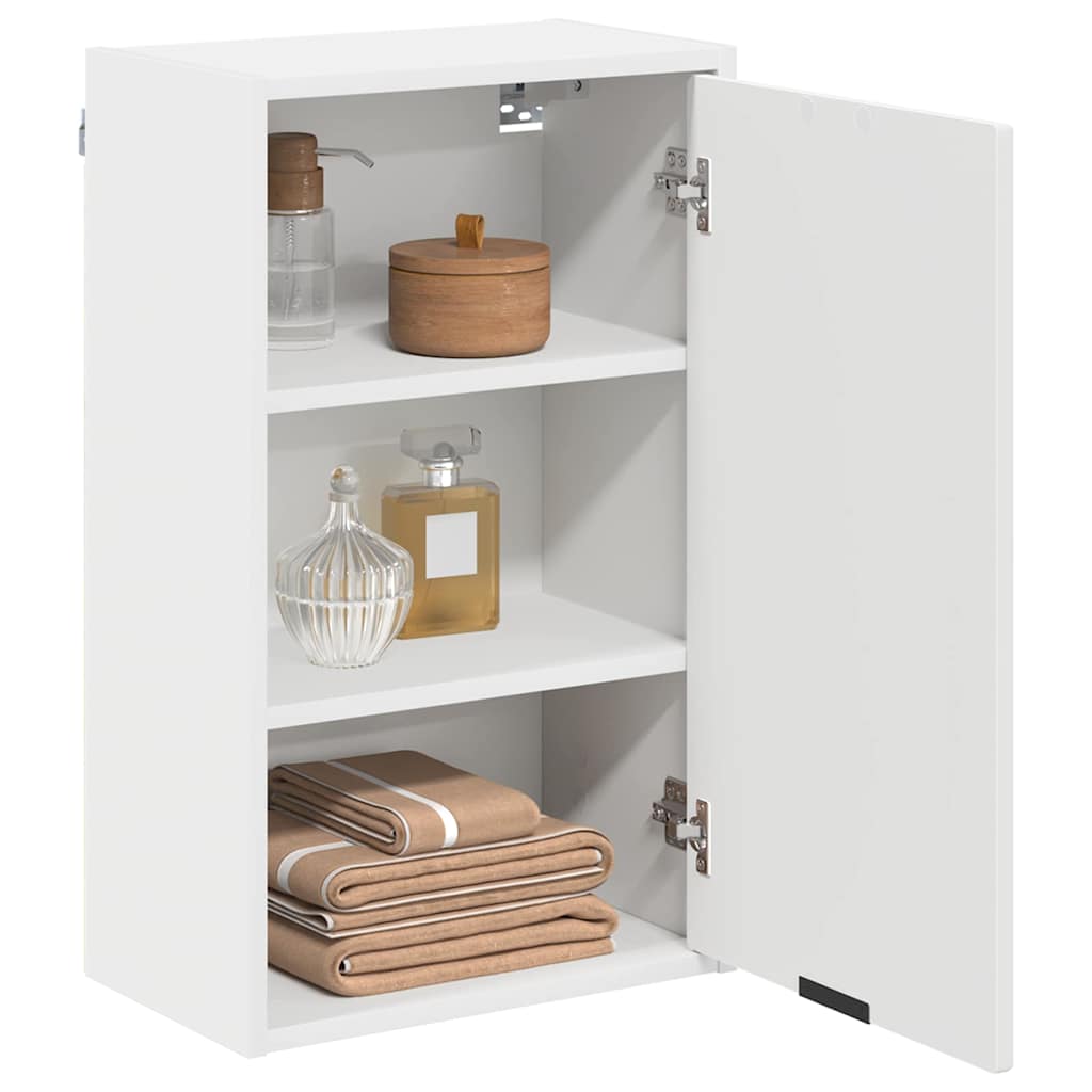 Badezimmerschrank Weiß 39 x 23,5 x 65 cm Holzwerkstoff, Metall
