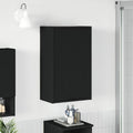 Badezimmerschrank Wandmontiert Schwarz 39 x 23,5 x 65 cm